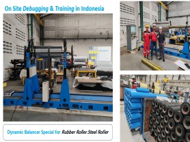 15T Balancers for Conveyor and Paper Rolls-Dynamic Balancing a Large Paper Mill Roll