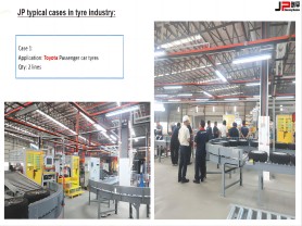 JP Tyre Wheel Assembly line for Toyota Passenger car Tyres and Foton Commercial Vehicles Tyres