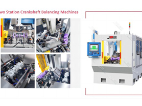 Máquina equilibradora automática de dos estaciones con cigüeñal de coche V4 V6 V8 V10