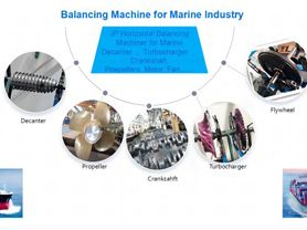 Máquina equilibradora dinámica JP para la industria marina