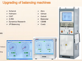 Actualizaciones y modernización de las máquinas equilibradoras dinámicas