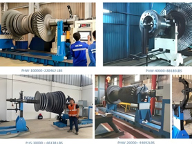 Máquina equilibradora de rotores de turbinas de vapor de 800 MW, 1000 MW, 1200 MW y 1300 MW
