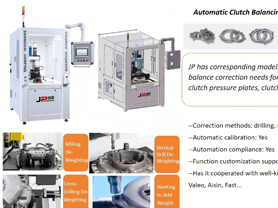 Máquina Automática de Equilibrado y Corrección de Embragues JP