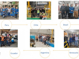 Soporte y servicio de máquinas de equilibrado dinámico JP en todo el mundo