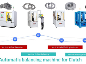 Máquina de equilibrado vertical automática JP para discos de embrague
