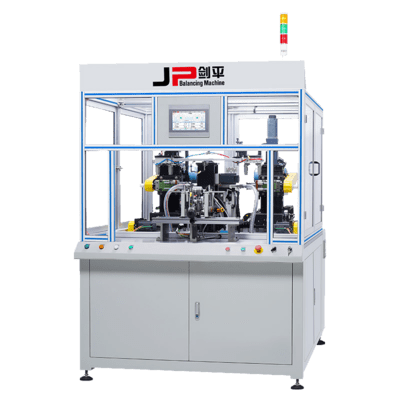 Equilibradora automática de rotor de motor de dos estaciones