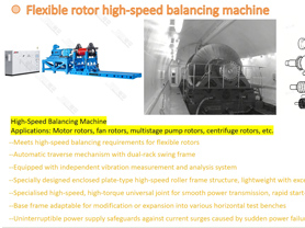 Máquina equilibradora de alta velocidad para rotores flexibles