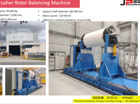Máquina equilibradora universal JP de 50 000 kg en la industria minera de Australia